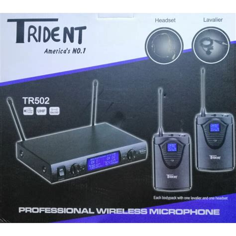 Trident Lapel Mic Tr 502 the Original Wireless Lapel Microphone .